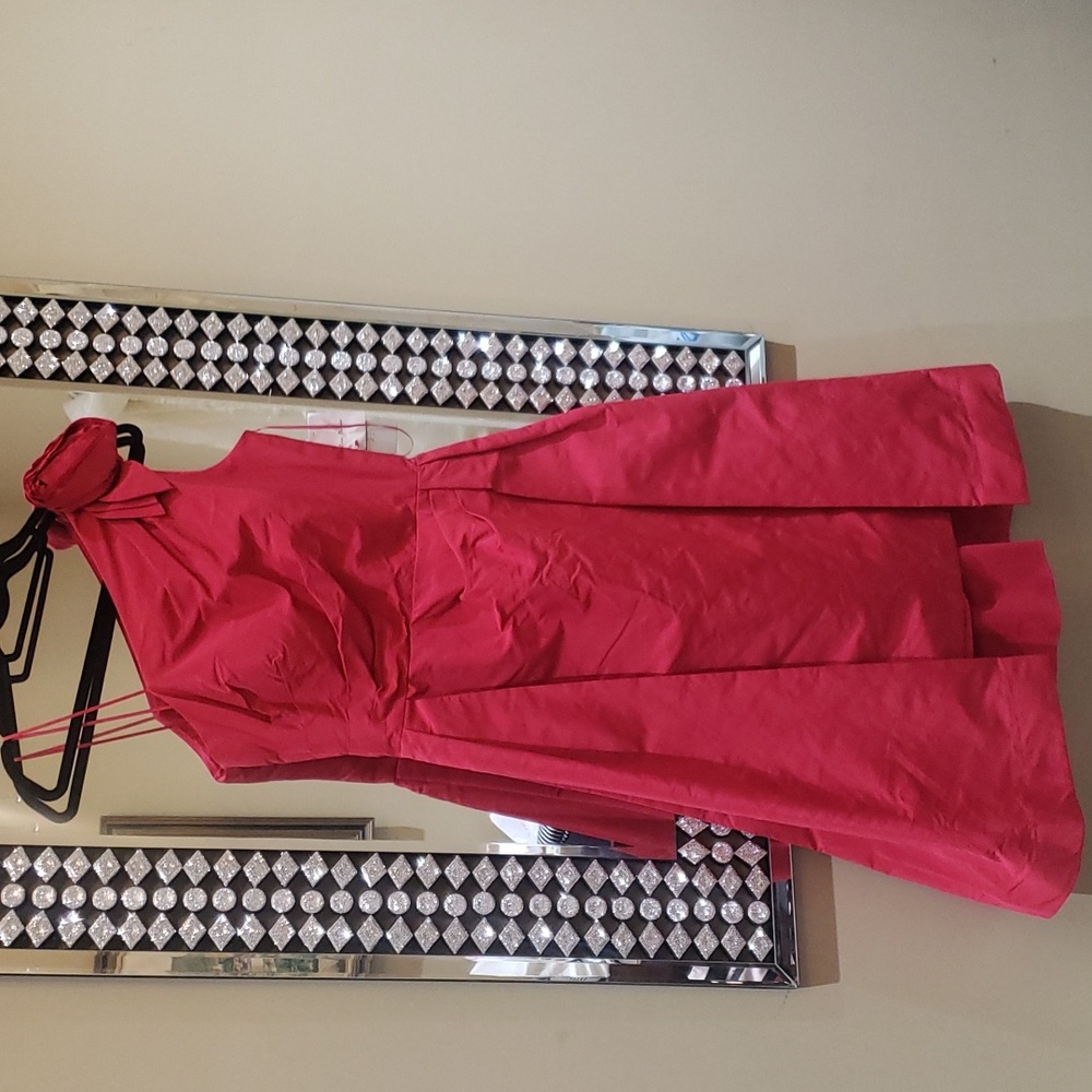 Nwt Teri Jon cherry dress size 8 - Picture 3 of 17